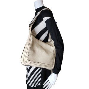 Kate & Alex Bone White Whipstich Shoulder Bag